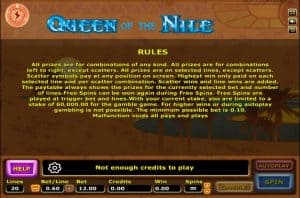 Queen Of The Nile กติกา