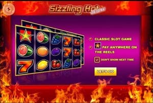 Sizzling Hot เล่นเกม