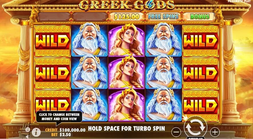 Greek Gods ค่าย PRAGMATIC PLAY บาคาร่า เว็บตรง kng365slot