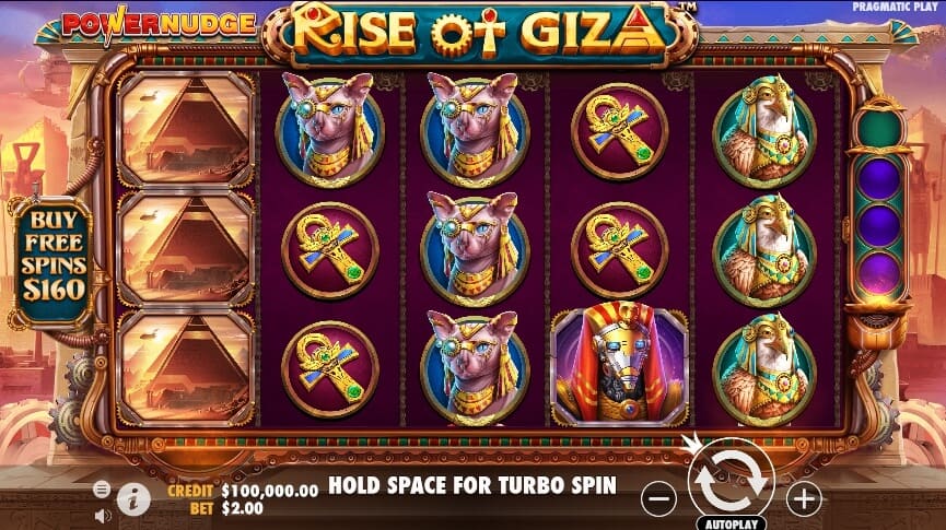 Rise Of Giza PowerNudge ค่าย PRAGMATIC PLAY เว็บตรง คาสิโน kng365slot