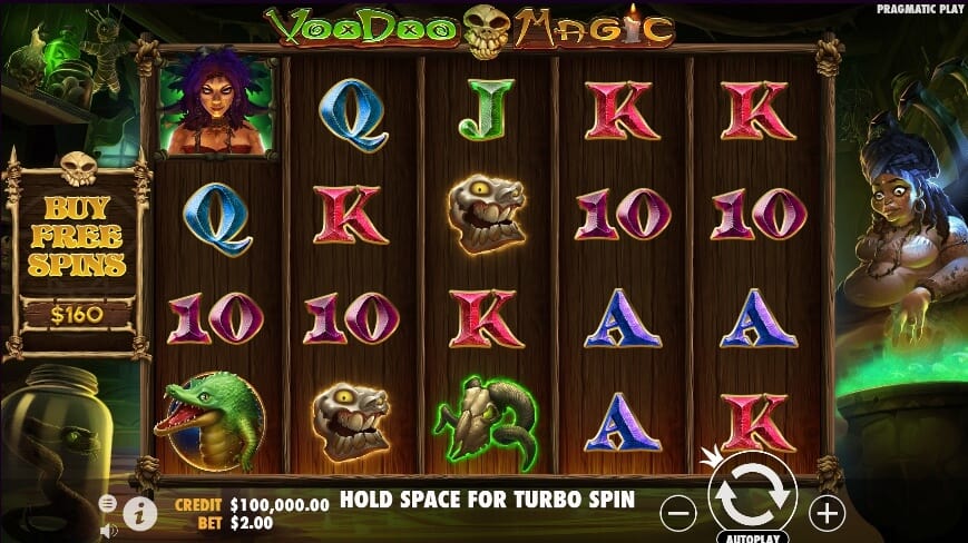 Voodoo Magic ค่าย PRAGMATIC PLAY บาคาร่า เว็บตรง kng365slot
