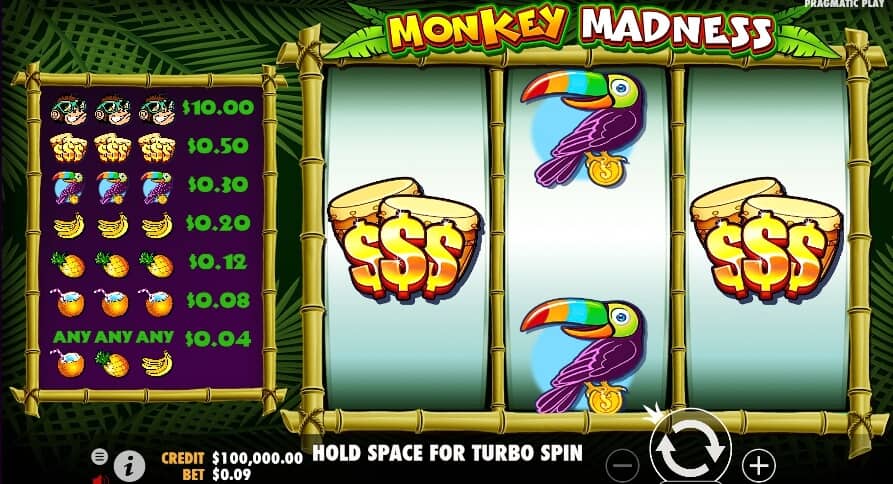 Monkey Madness ค่าย PRAGMATIC PLAY บาคาร่า เว็บตรง kng365slot