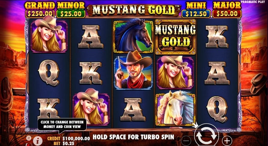 Mustang Gold ค่าย PRAGMATIC PLAY สล็อต เครดิตฟรี kng365slot