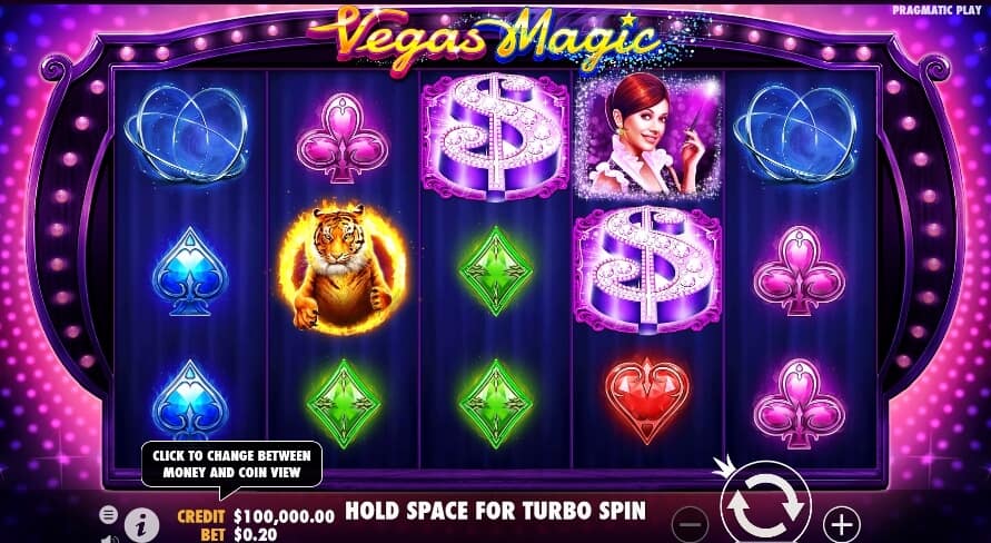 Vegas Magic ค่าย PRAGMATIC PLAY สล็อต เครดิตฟรี kng365slot