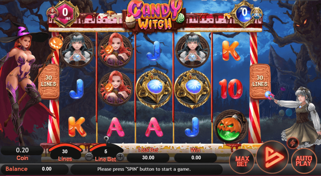 Candy Witch สล็อต ค่าย SimplePlay บนเว็บ Kng365slot เว็บตรง สล็อต PG