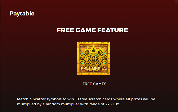 Aztec Warrior Scratchcard สล็อต Dragon Gaming
