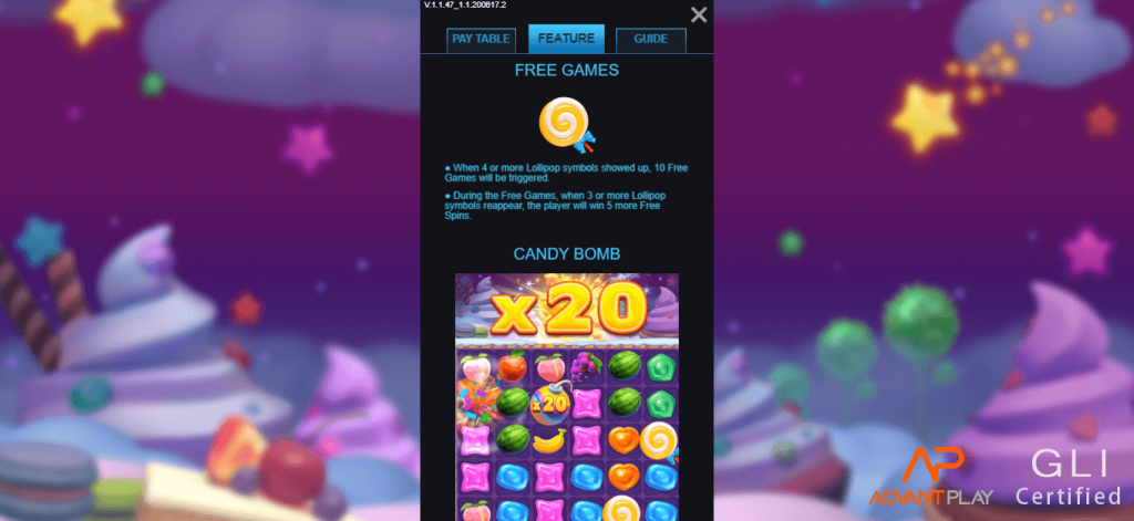 Candy Rush สมัครบัญชี AdvantPlay XOSLOT