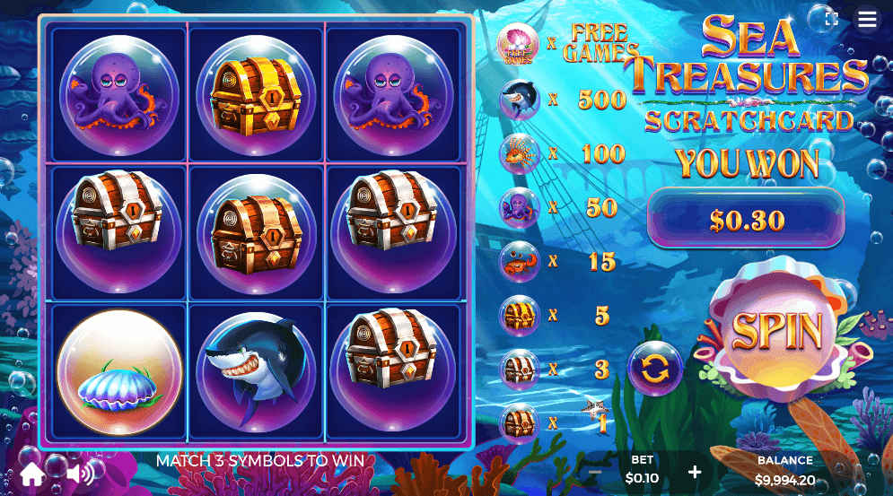 Sea Treasures Dragon Gaming เว็บตรง