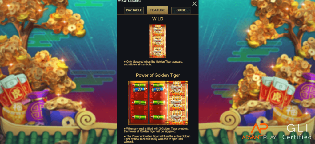 Tiger on Gold AdvantPlay club SLOT PG