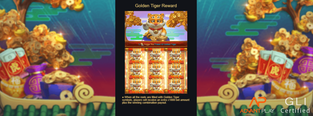 Tiger on Gold สมัครบัญชี AdvantPlay XOSLOT