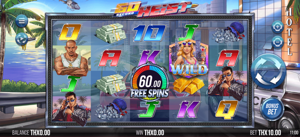 60 Second Heist Yggdrasil Gaming สมัครสมาชิก เว็บ KNG365SLOT