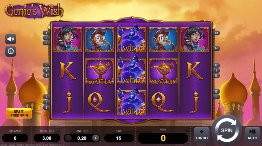 Genie's Wish Spinix สมัครสมาชิก เว็บ KNG365SLOT