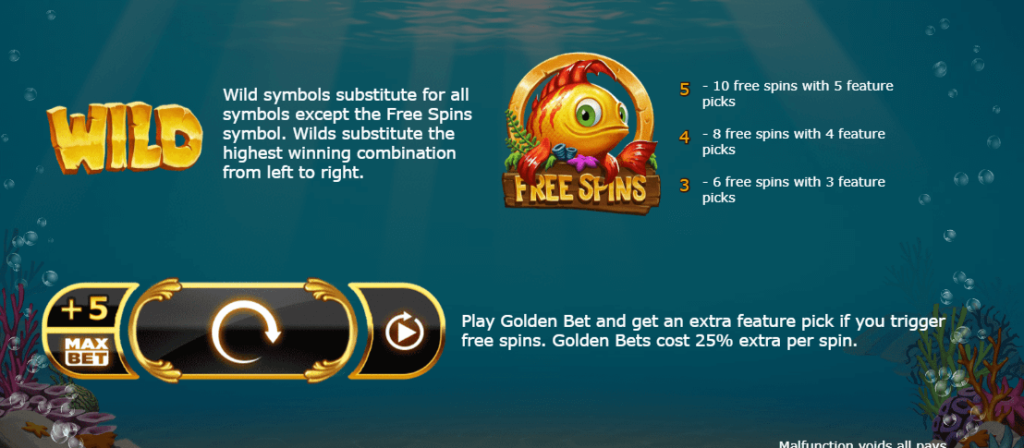 Golden Fish Tank สล็อต Yggdrasil เครดิตฟรี 300 KNG365SLOT