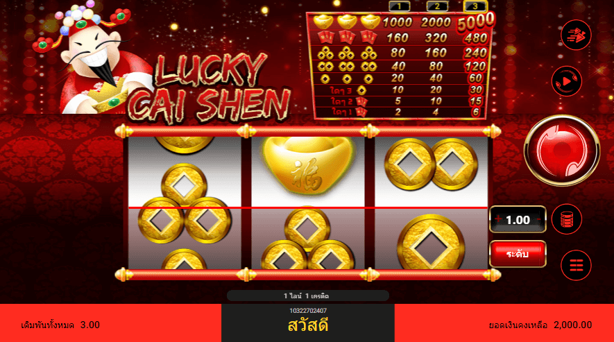 LUCKY CAI SHEN สล็อต spadegaming เว็บ KNG365SLOT