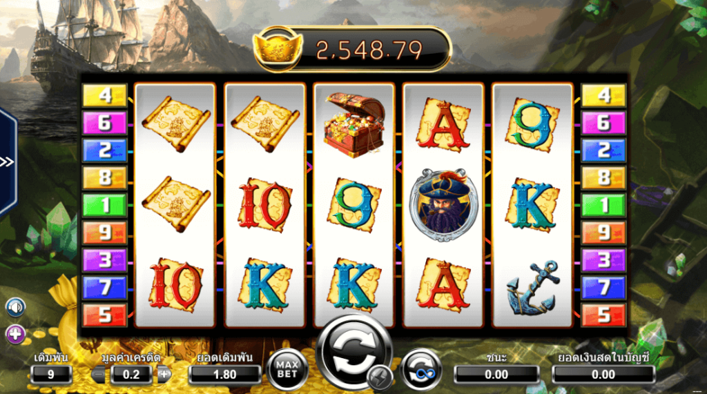 Captain's Treasure สล็อตค่าย AMEBA KNG365SLOT